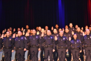 District Court Marshal Raymundo Enriquez successfully completed intense training to graduate with classmates from the Southern Desert Regional Police Academy.