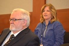 Judge Jim Crockett & Jundge Susan Johnson participate in discussion at Civil Bench Bar.
