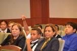 The fifth grade students asked the judge some very thoughtful questions.