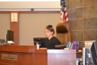Junior judge presides over little pig mock trial.
