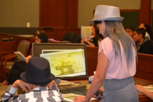 Fourth graders make their case in Harry Potter mock trial.