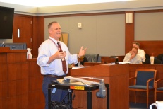 At the July Bench-Bar meeting, Judge Jerry Wiese gave the latest on Rule 16, and offered insight in how to navigate the new system of judges handling scheduling.