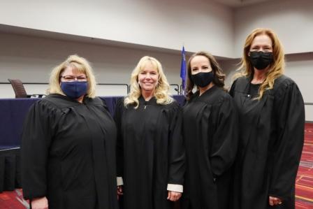 Judge Dawn Throne, Judge Crystal Eller, Judge Nadin Cutter, Judge Heidi Almase
